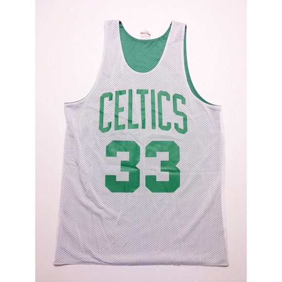 MITCHELL & NESS Boston Celtics Larry Bird Reversible Practice Jersey Small S - Picture 6 of 12